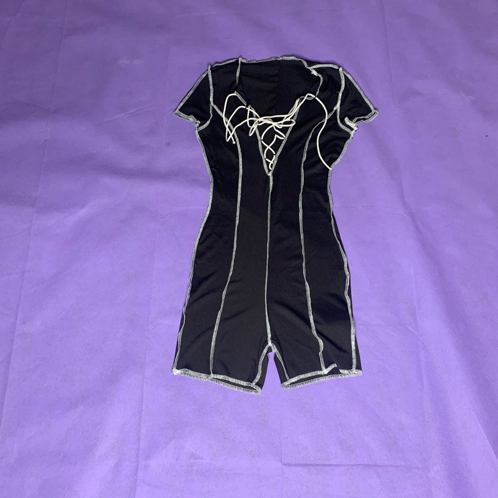 Small black lace one piece